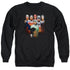 JLA/ROLL CALL - ADULT CREWNECK SWEATSHIRT - BLACK