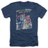 JLA/FASTEST MAN - ADULT HEATHER - NAVY