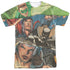 JLA/TORN (FRONT/BACK PRINT) - S/S ADULT POLY CREW - MULTI