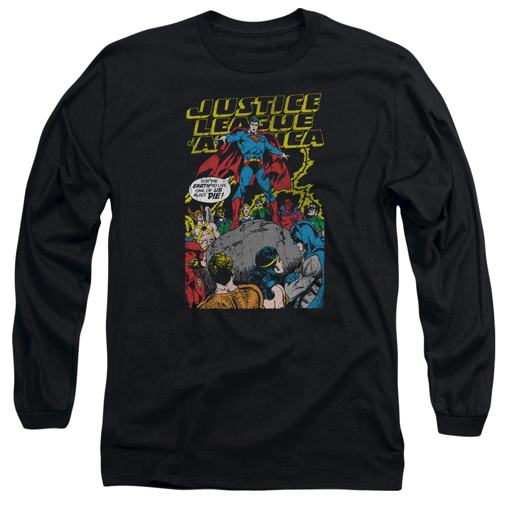 JLA/ULTIMATE SCARIFICE -  L/S ADULT 18/1  - BLACK