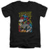 JLA/ULTIMATE SCARIFICE - S/S ADULT V-NECK 30/1 - BLACK