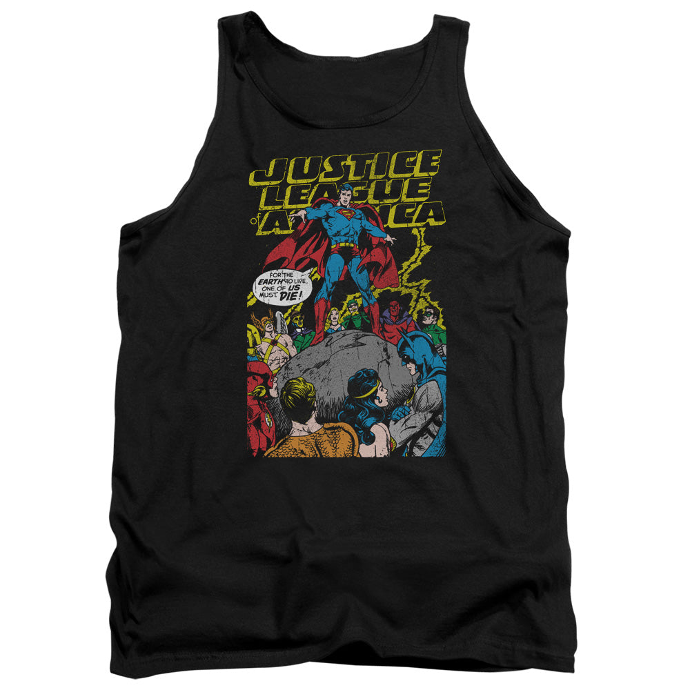 JLA/ULTIMATE SCARIFICE - ADULT TANK - BLACK