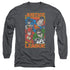 JLA/HERO MASHUP -  L/S ADULT 18/1  - CHARCOAL