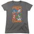 JLA/HERO MASHUP - S/S WOMENS TEE - CHARCOAL