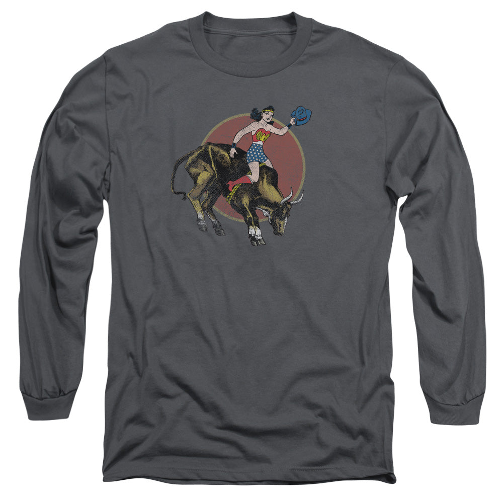 JLA/BULL RIDER -  L/S ADULT 18/1  - CHARCOAL