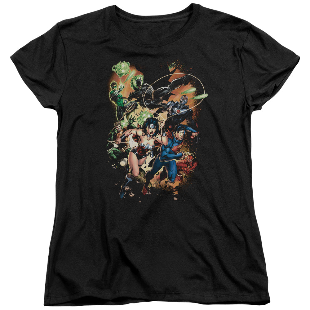 JLA/BATTLE READY - S/S WOMENS TEE - BLACK