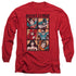 JLA/ROUGH PANELS -  L/S ADULT 18/1  - RED