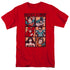 JLA/ROUGH PANELS - S/S ADULT 18/1 - RED