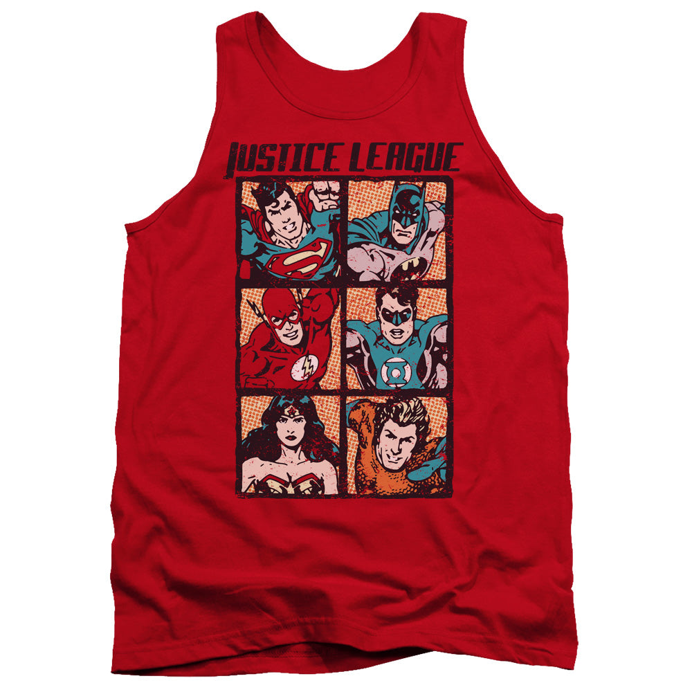 JLA/ROUGH PANELS - ADULT TANK - RED