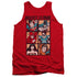 JLA/ROUGH PANELS - ADULT TANK - RED