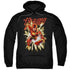 JLA/FLASH GLOW - ADULT PULLOVER HOODIE - BLACK