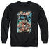 JLA/ELECTRIC CHAIR - ADULT CREWNECK SWEATSHIRT - BLACK