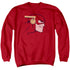 JLA/COOKE HEAD - ADULT CREWNECK SWEATSHIRT - RED