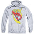 JLA/LIGHTNING TRAIL - ADULT PULLOVER HOODIE - ATHLETIC HEATHER