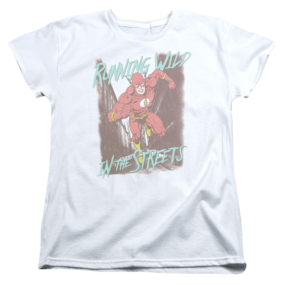 JLA/RUNNING WILD - S/S WOMENS TEE - WHITE