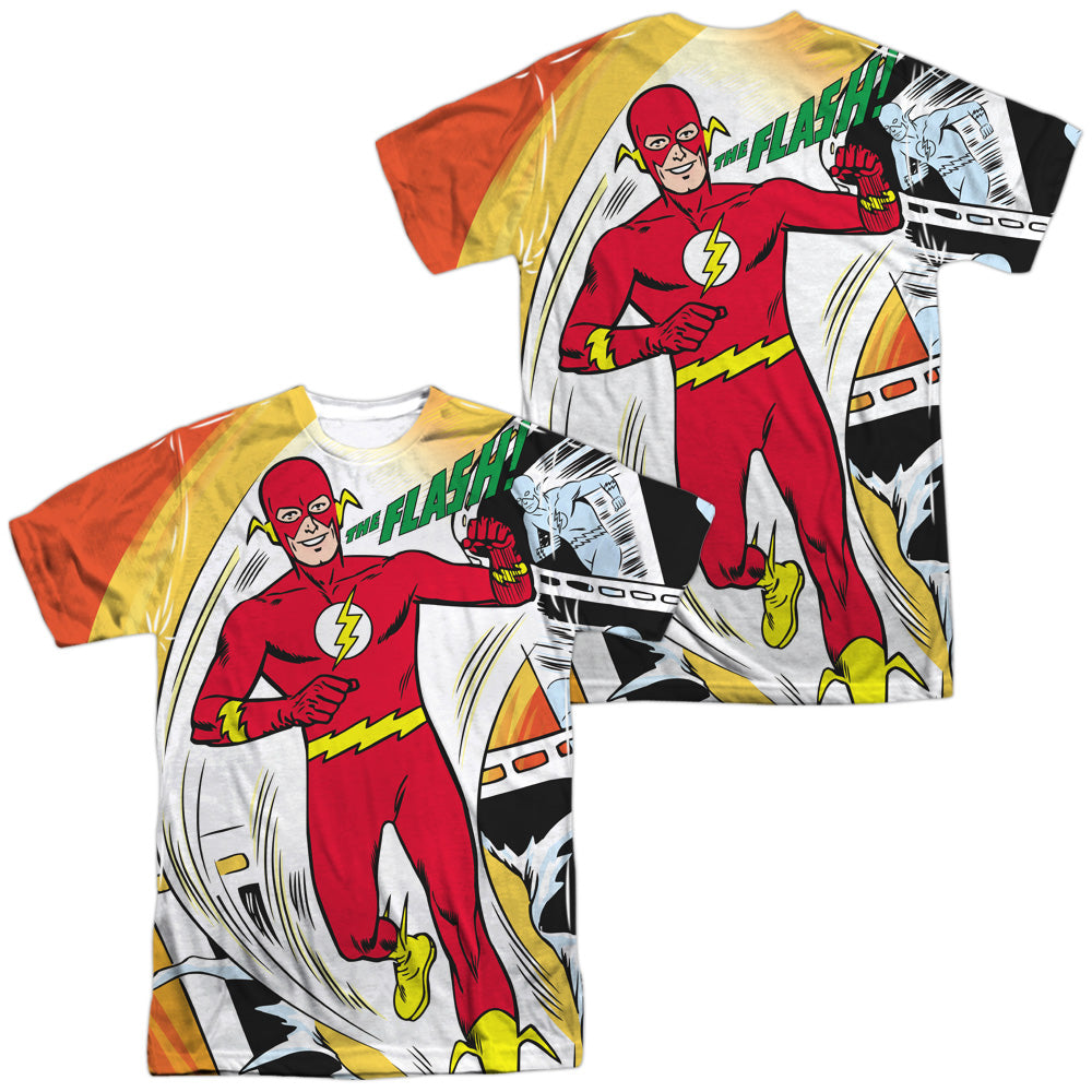JLA/FILMSTRIP (FRONT/BACK PRINT) - S/S ADULT POLY CREW - MULTI