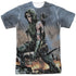 JLA/RAIN (FRONT/BACK PRINT) - S/S ADULT POLY CREW - MULTI