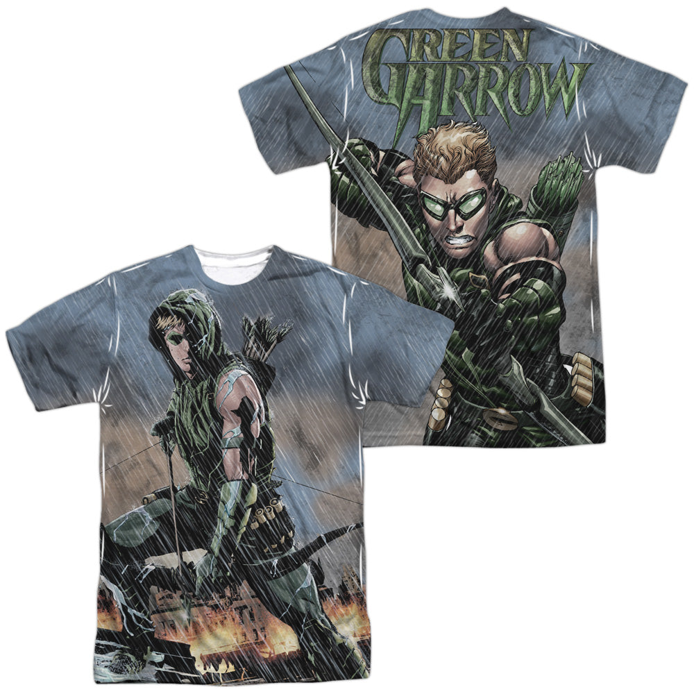 JLA/RAIN (FRONT/BACK PRINT) - S/S ADULT POLY CREW - MULTI
