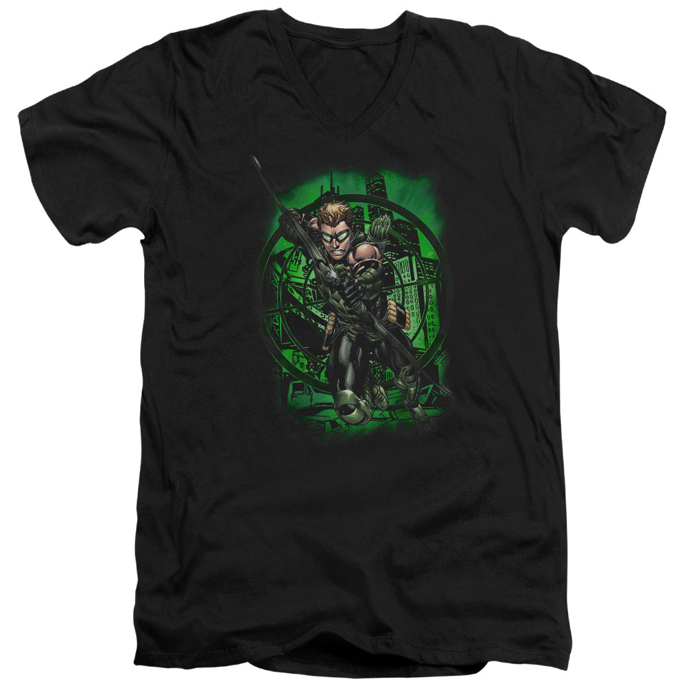 JLA/IN MY SIGHT - S/S ADULT V-NECK 30/1 - BLACK