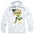 JLA/PAINTED ARCHER - ADULT PULLOVER HOODIE - WHITE