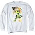 JLA/PAINTED ARCHER - ADULT CREWNECK SWEATSHIRT - WHITE