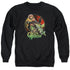 JLA/SUNSET ARCHER - ADULT CREWNECK SWEATSHIRT - BLACK