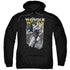 JLA/WONDER SLICE - ADULT PULLOVER HOODIE - BLACK