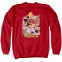 JLA/WONDER WOMAN - ADULT CREWNECK SWEATSHIRT - RED