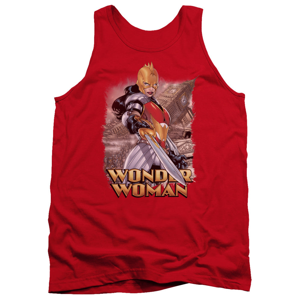 JLA/WONDER WOMAN - ADULT TANK - RED