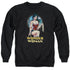 JLA/CITY WARRIOR - ADULT CREWNECK SWEATSHIRT - BLACK
