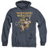 JLA/STAR LASSO - ADULT HEATHER HOODIE - NAVY