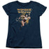 JLA/STAR LASSO - S/S WOMENS TEE - NAVY
