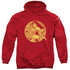 JLA/YOUNG WONDER - ADULT PULLOVER HOODIE - RED