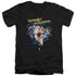 JLA/STARBURST - S/S ADULT V-NECK 30/1 - BLACK