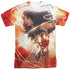 JLA/WONDER GLOW (FRONT/BACK PRINT) - S/S ADULT POLY CREW - MULTI