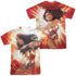 JLA/WONDER GLOW (FRONT/BACK PRINT) - S/S ADULT POLY CREW - MULTI