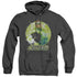 JLA/GREEN STATIC - ADULT HEATHER HOODIE - BLACK