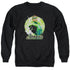 JLA/GREEN STATIC - ADULT CREWNECK SWEATSHIRT - BLACK