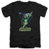 JLA/HAL GALAXY - S/S ADULT V-NECK 30/1 - BLACK