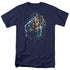 JLA/AQUAMAN THRASHING - S/S ADULT 18/1 - NAVY