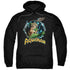 JLA/AQUAMAN RULER OF THE SEAS - ADULT PULLOVER HOODIE - BLACK