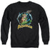 JLA/AQUAMAN RULER OF THE SEAS - ADULT CREWNECK SWEATSHIRT - BLACK