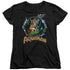 JLA/AQUAMAN RULER OF THE SEAS - S/S WOMENS TEE - BLACK