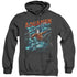 JLA/AQUAMAN AQUA BUBBLES - ADULT HEATHER HOODIE - BLACK
