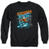 JLA/AQUAMAN AQUA BUBBLES - ADULT CREWNECK SWEATSHIRT - BLACK
