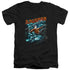 JLA/AQUAMAN AQUA BUBBLES - S/S ADULT V-NECK 30/1 - BLACK