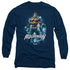 JLA/AQUAMAN WATER POWERS -  L/S ADULT 18/1  - NAVY