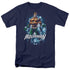 JLA/AQUAMAN WATER POWERS - S/S ADULT 18/1 - NAVY