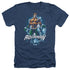 JLA/AQUAMAN WATER POWERS - ADULT HEATHER - NAVY