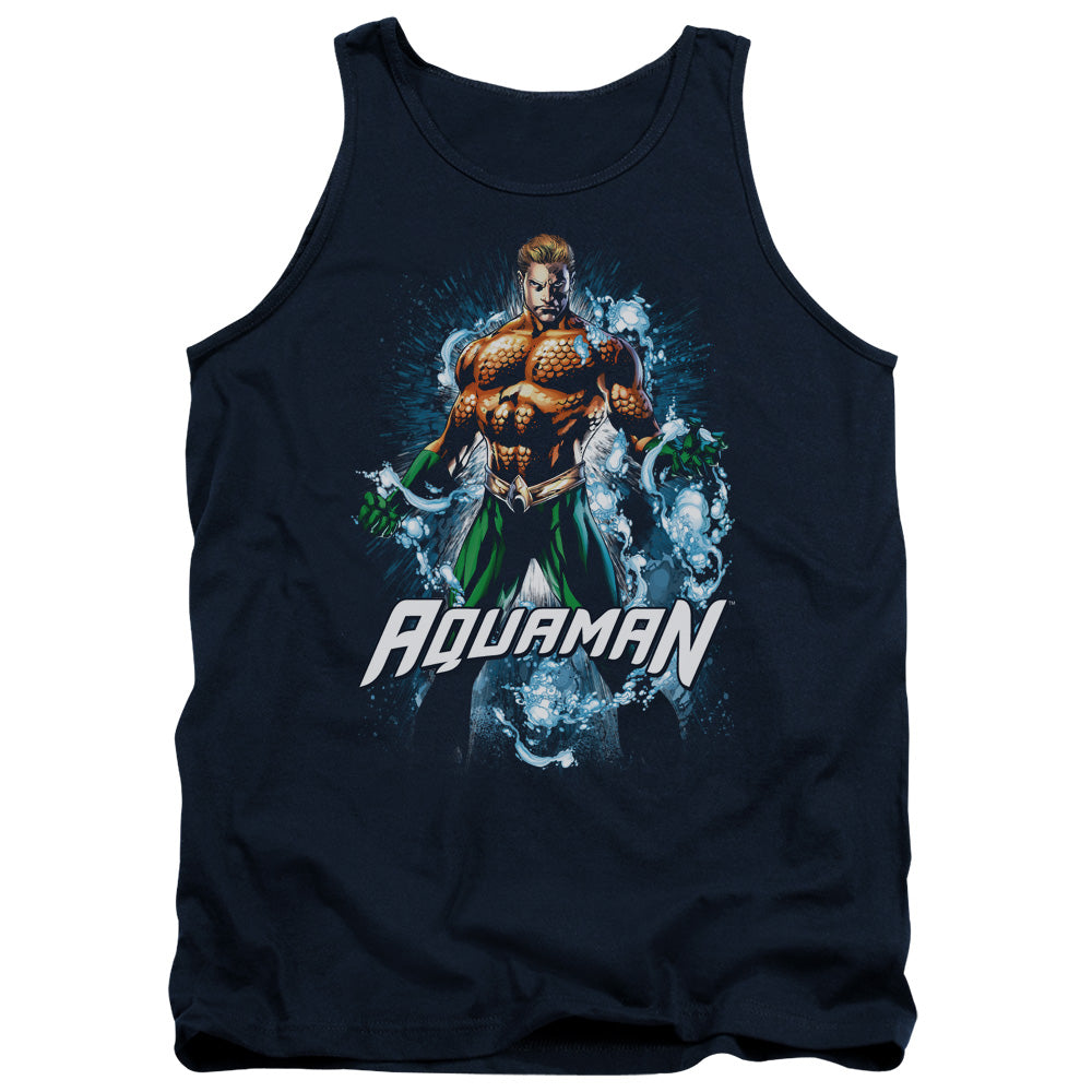 JLA/AQUAMAN WATER POWERS - ADULT TANK - NAVY